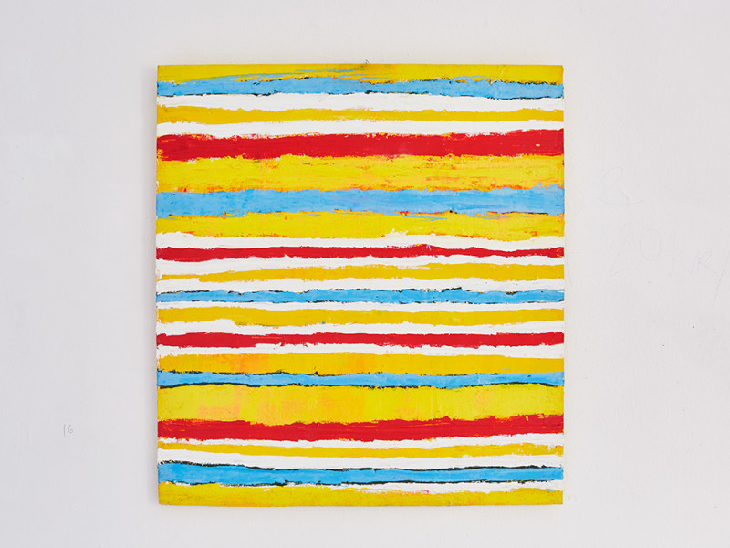 Stripes, Oil/Board, 47 X 51 cm.